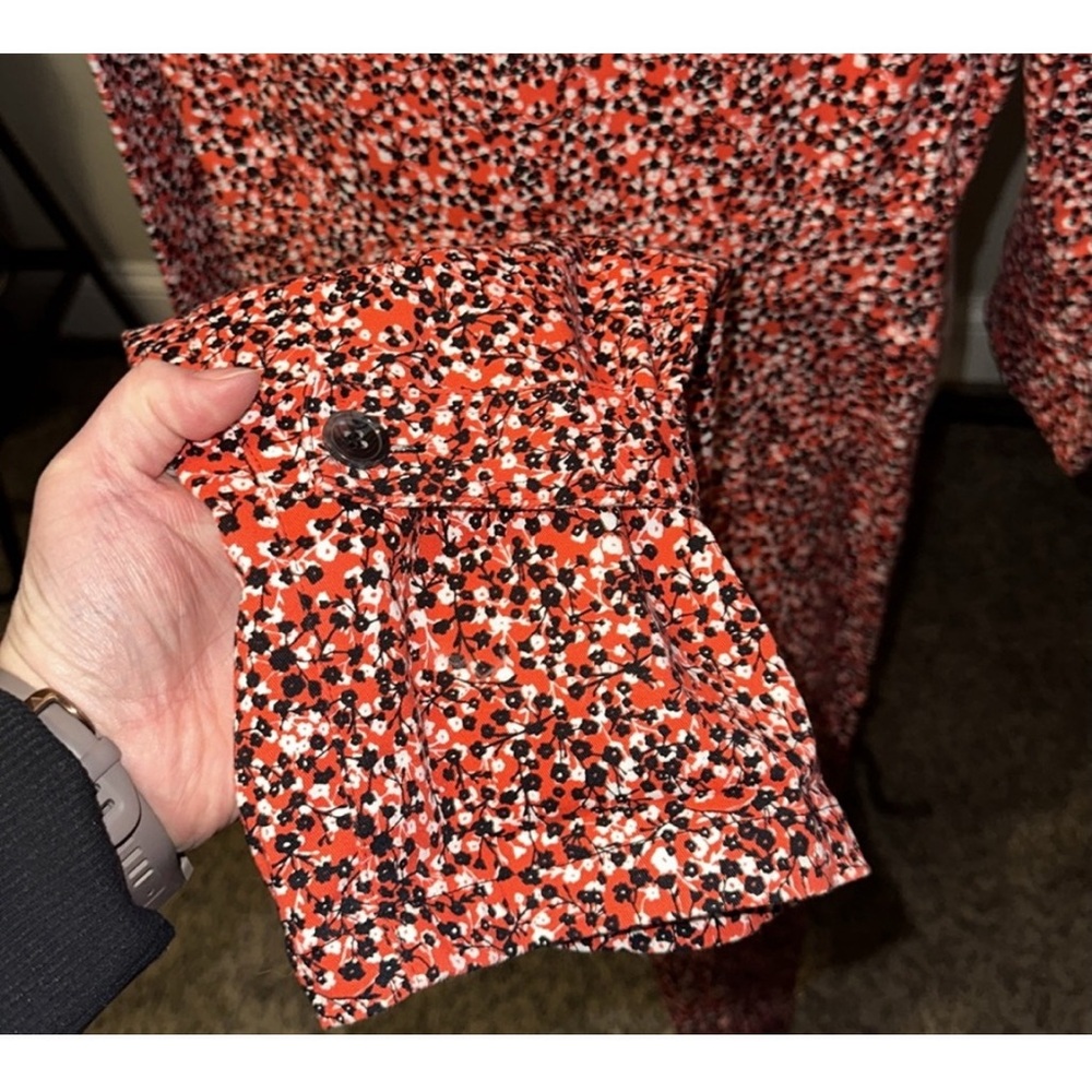 Rebecca Minkoff Red and Black Patterned Jumpsuit - Picture 6 of 8